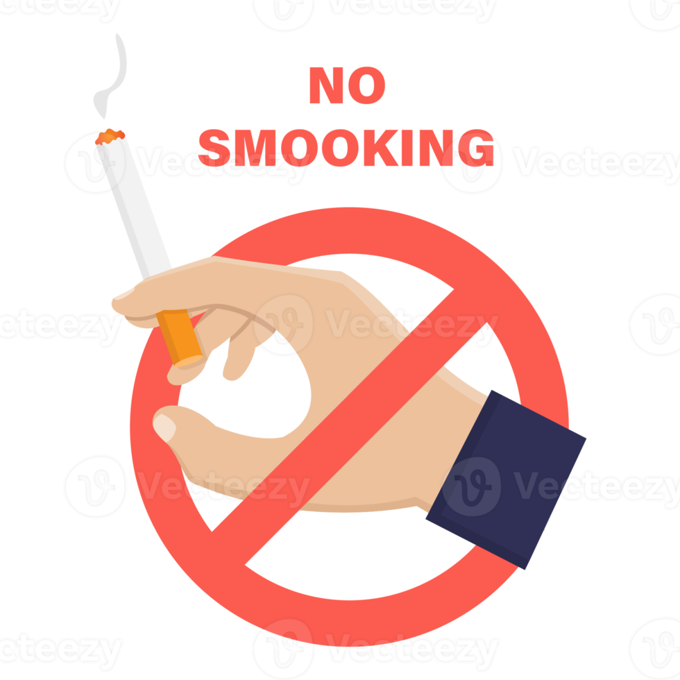 No smoking icon sign design transparent background png