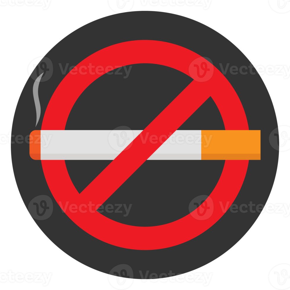 No smoking icon sign design transparent background png