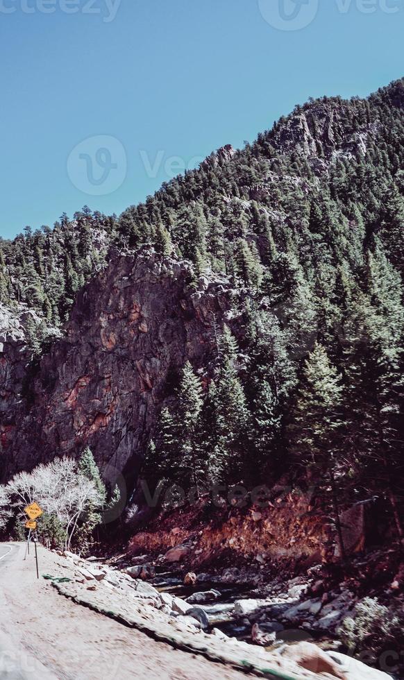 Falling Rock Sign photo