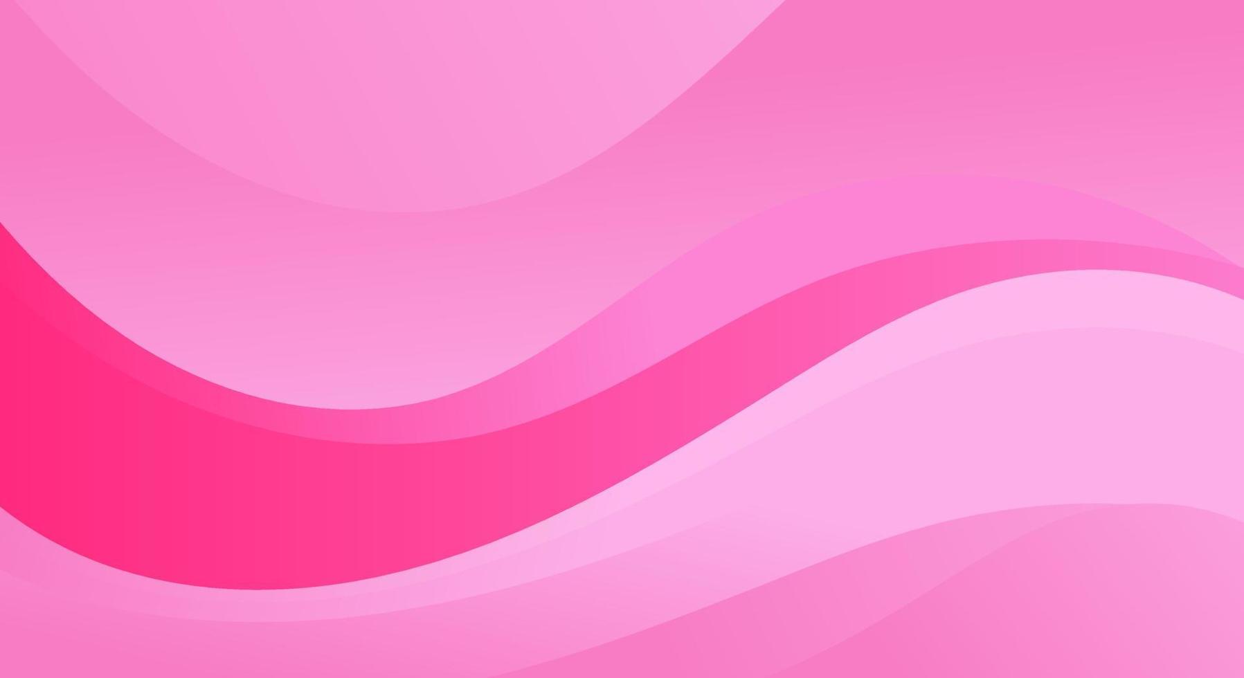 Elegant wave pink banner background vector