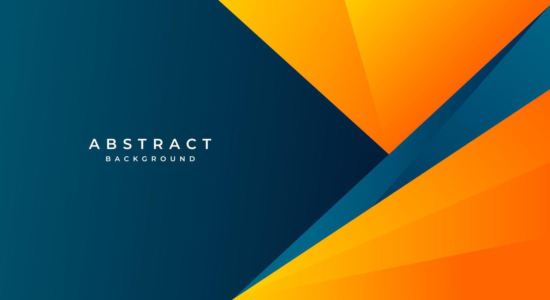 Dark blue background with orange futuristic banner vector