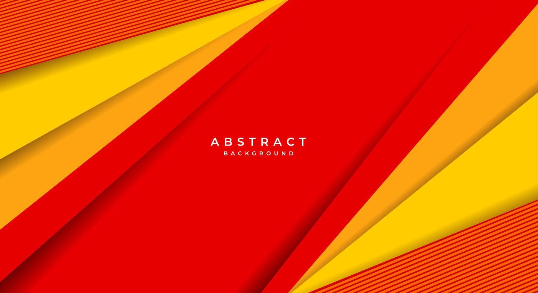 fondo abstracto rojo y amarillo vector