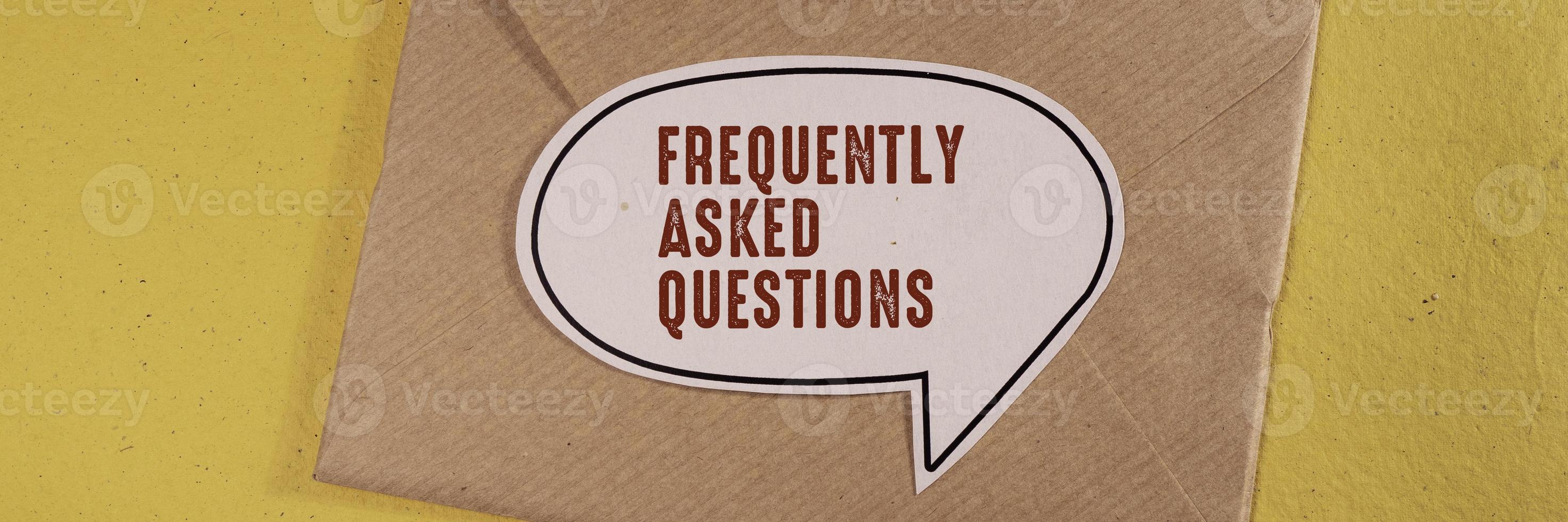 Words with Faq Business Concept idea photo