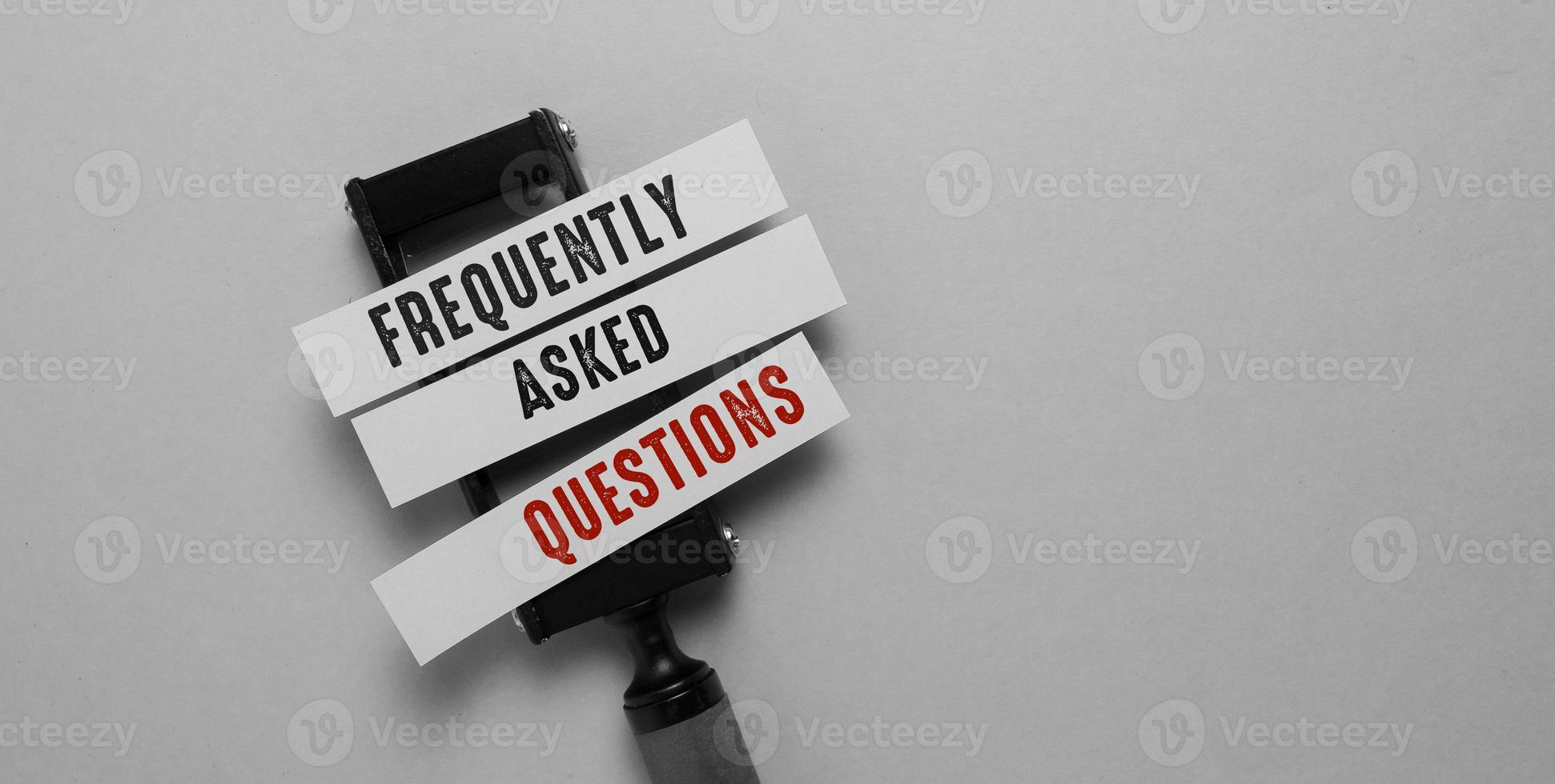 Words with Faq Business Concept idea photo