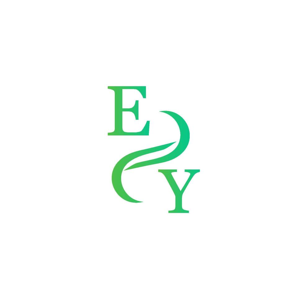 EY green color logo design for your company vector