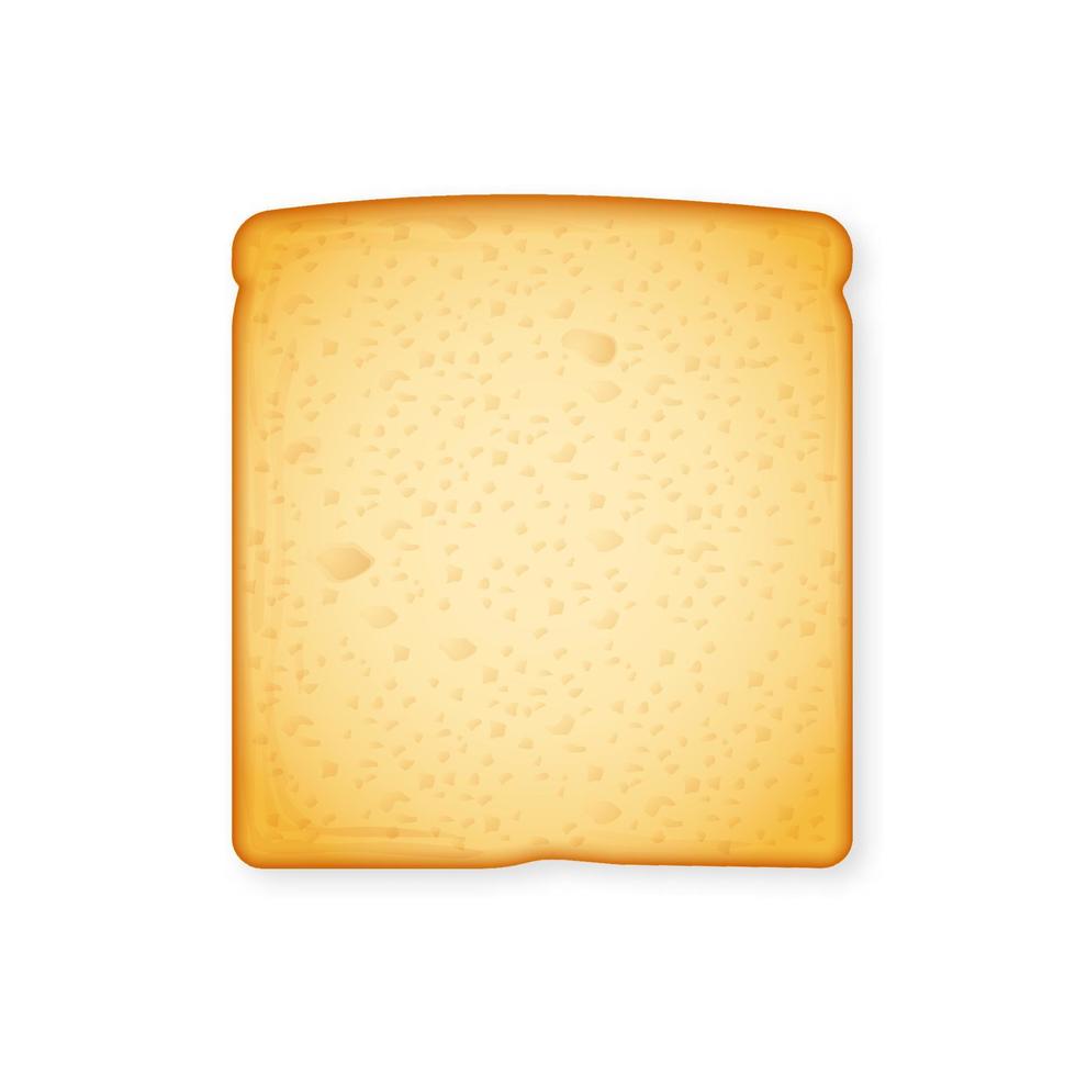 Realistic loaf of bread template vector