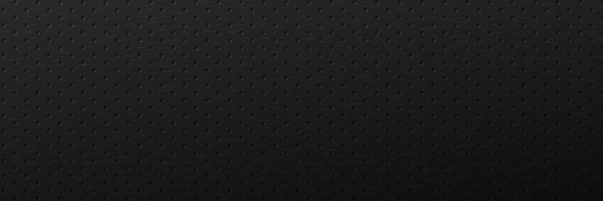 Minimalist holes grid background. Abstract ornament surface with round black tracery and monochrome mesh vector metal