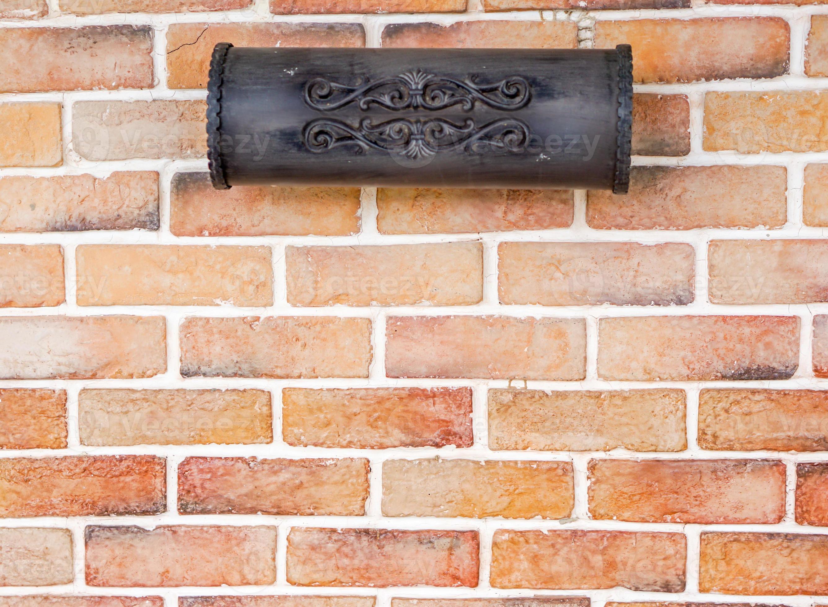 Antique wooden mailbox on brick wall. 11912490 Stock Photo at Vecteezy