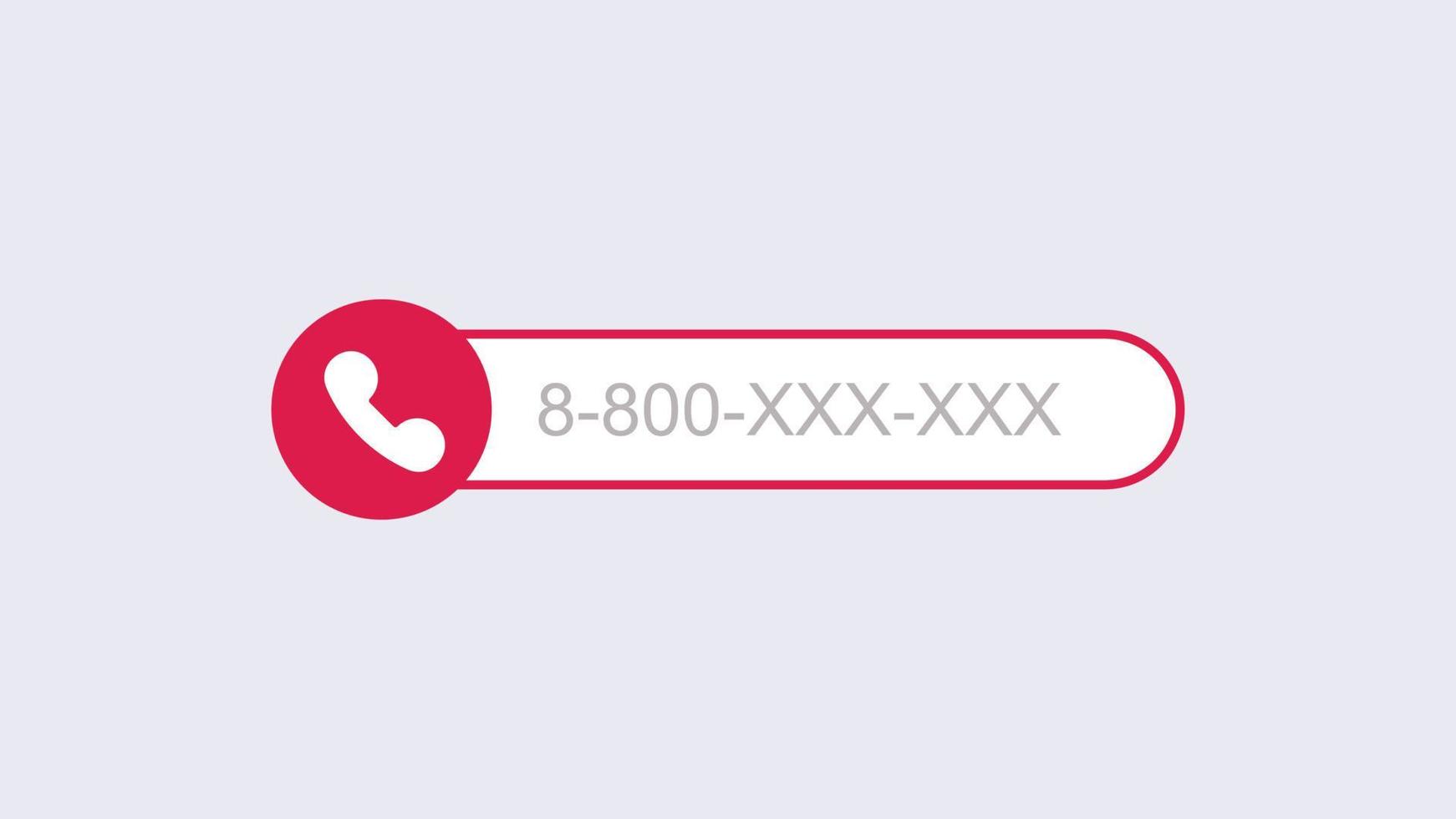 Phone call template. Mobile call with subscriber number modern digital user connection smartphone graphical interface with conversation recording and blocking unwanted vector person.