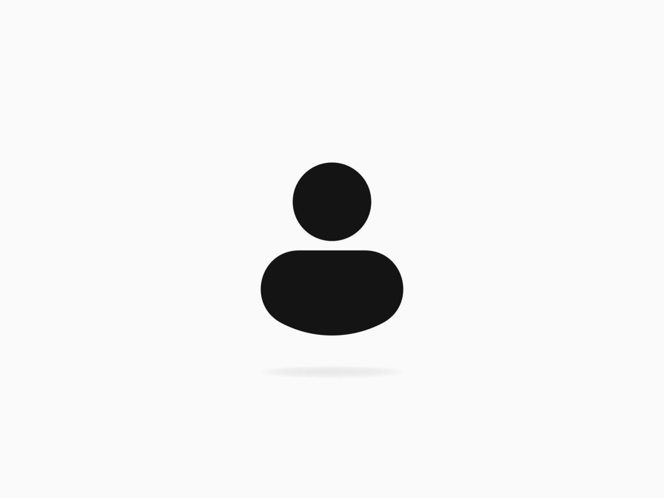 Profile photo icon. User black contour avatar thin graphic interface line design social media communication and correspondence character pictogram visualization as vector. vector