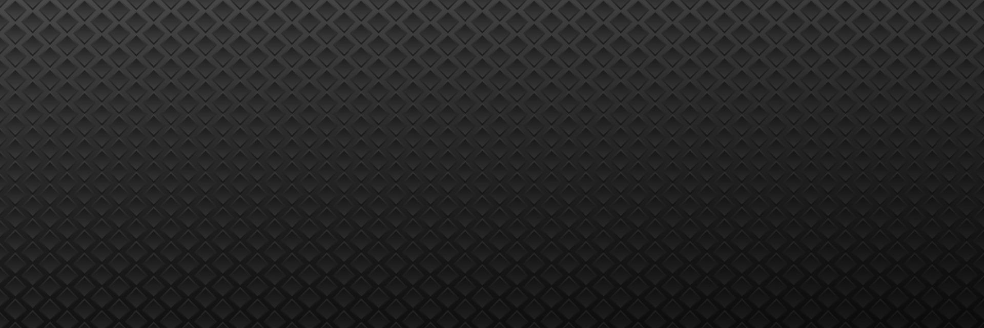 Surface from metal rhombuses dark background. Monochrome geometric square running in rows vector tilt in futuristic style