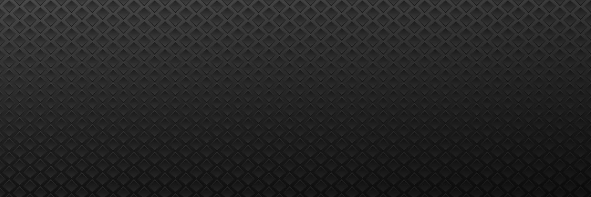 Surface from metal rhombuses dark background. Monochrome geometric square running in rows vector tilt in futuristic style