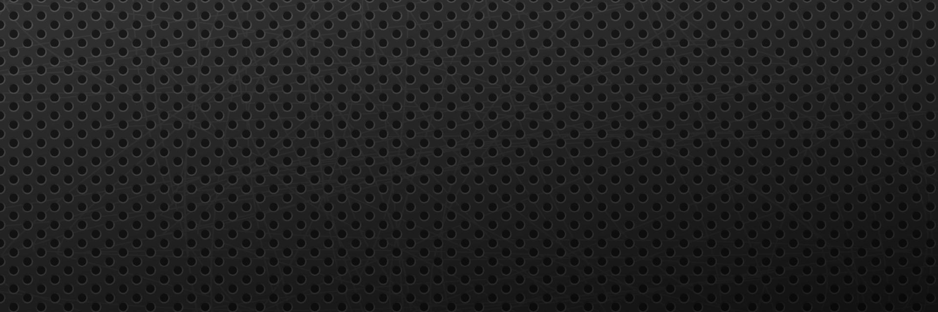 Metallic scratched black background. Minimalist ornament surface with round black pattern and monochrome mesh vector textured