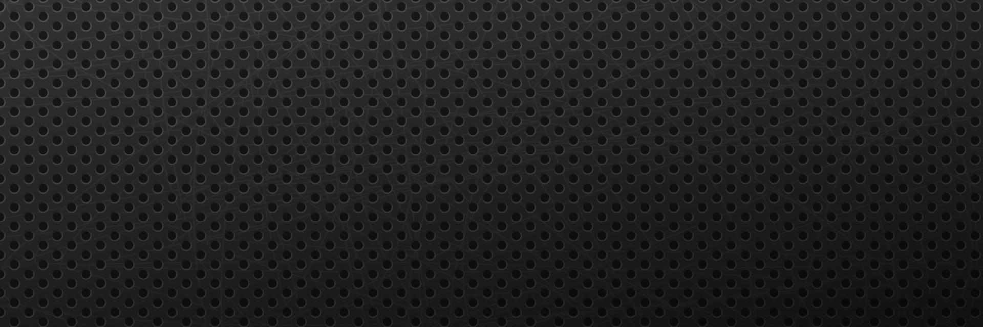 Metallic scratched black background. Minimalist ornament surface with round black pattern and monochrome mesh vector textured