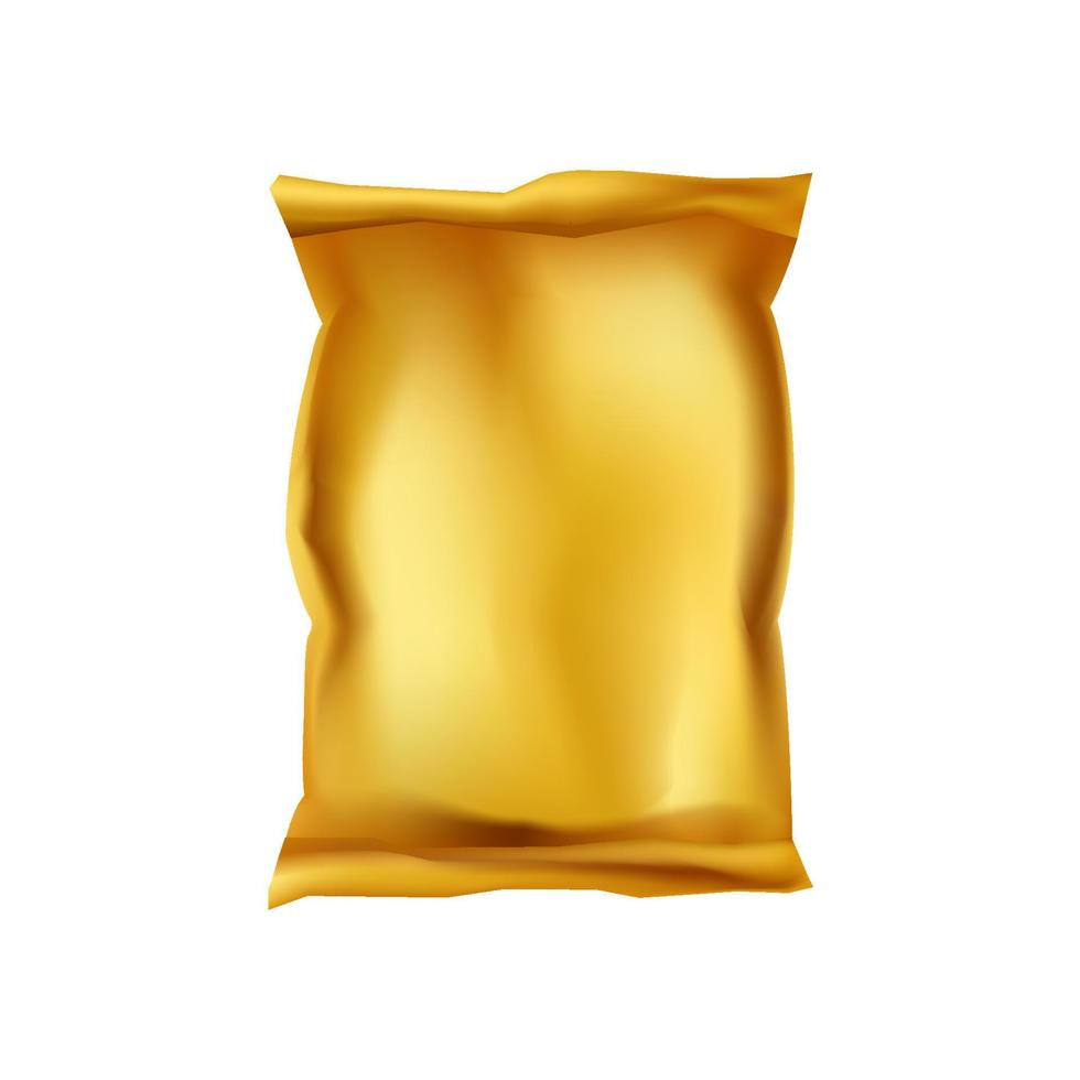 paquete de bolsa de oro vector