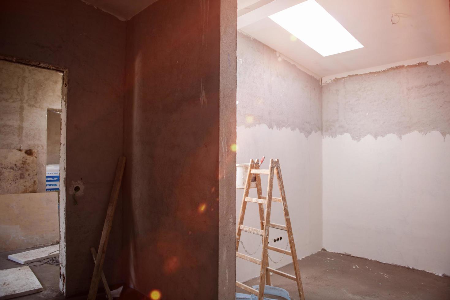 ladder in Interior of apartment photo