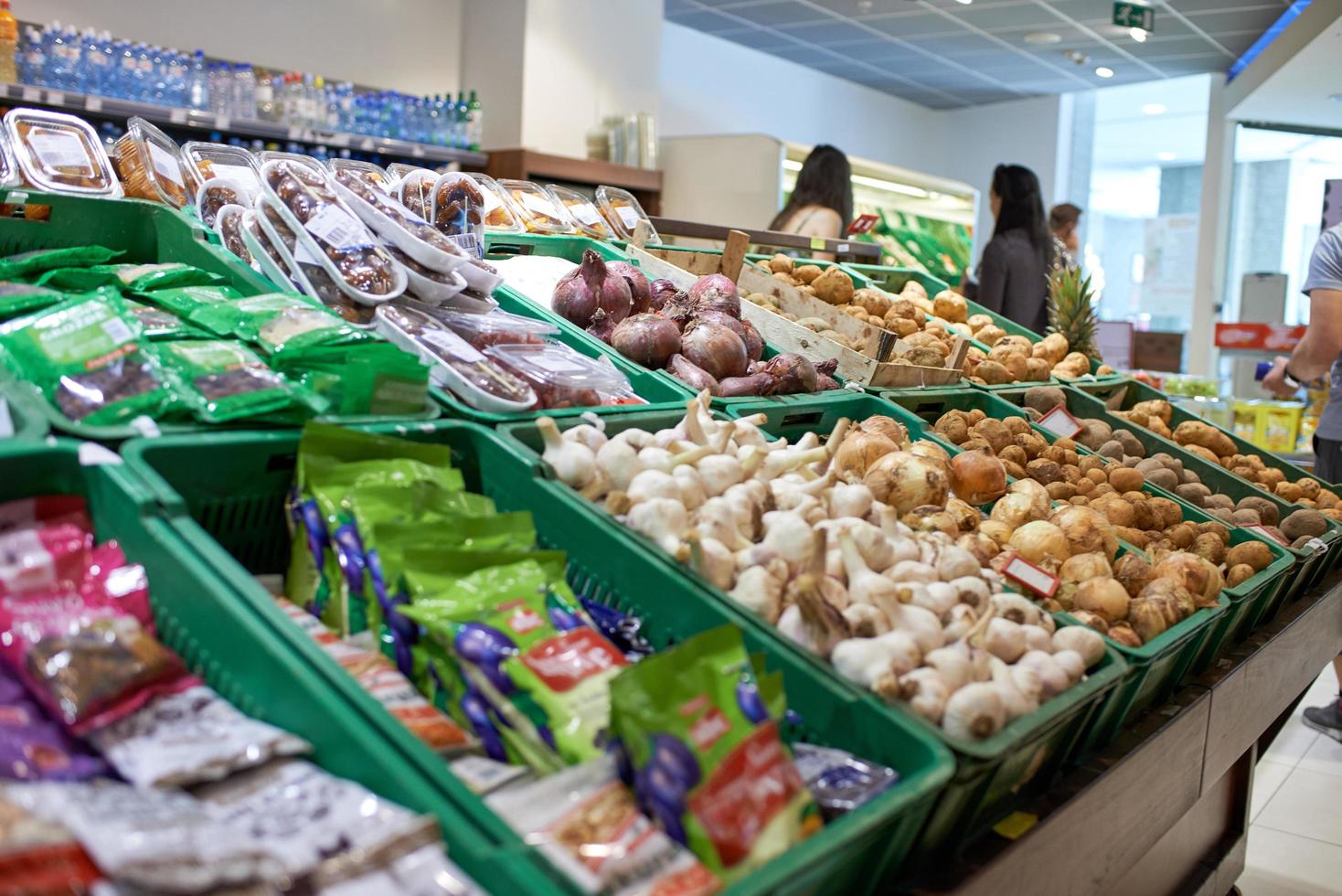 Fruits and vegetables at market photo