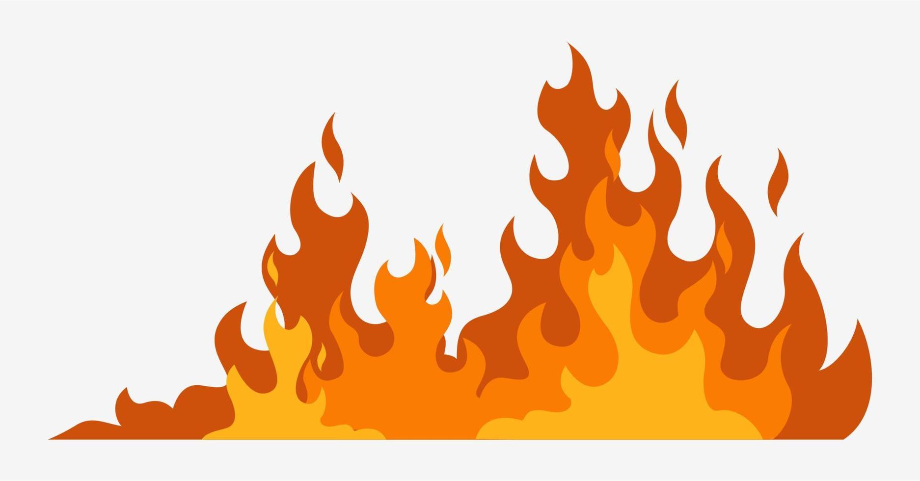 Fire background. Hot red line of fire danger of energy outbreak flammable light of forest flame realistic plasma vector flash bright element of incendiary magic.