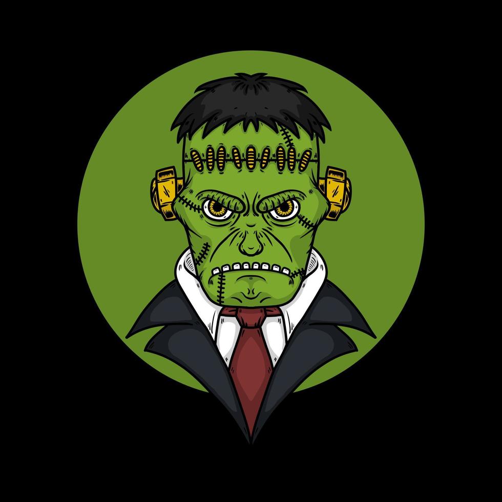 Halloween MR Frankenstein Vector Illustration