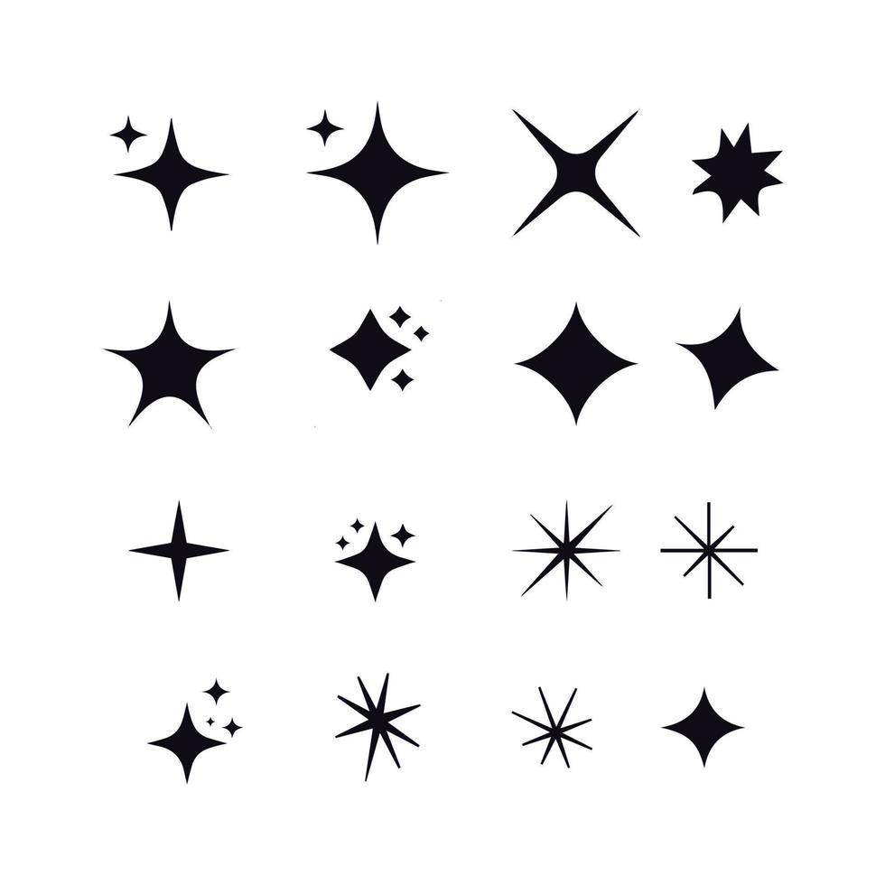 star sparkles icon vector design