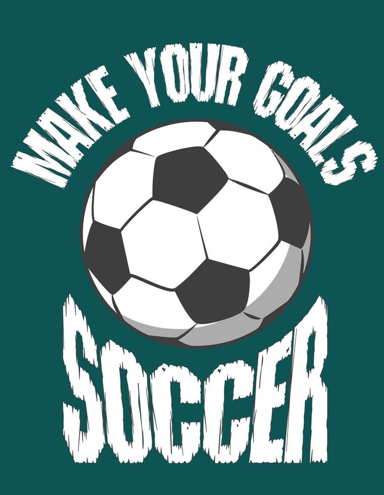 Make your goals soccer 11914777 Vector Art at Vecteezy