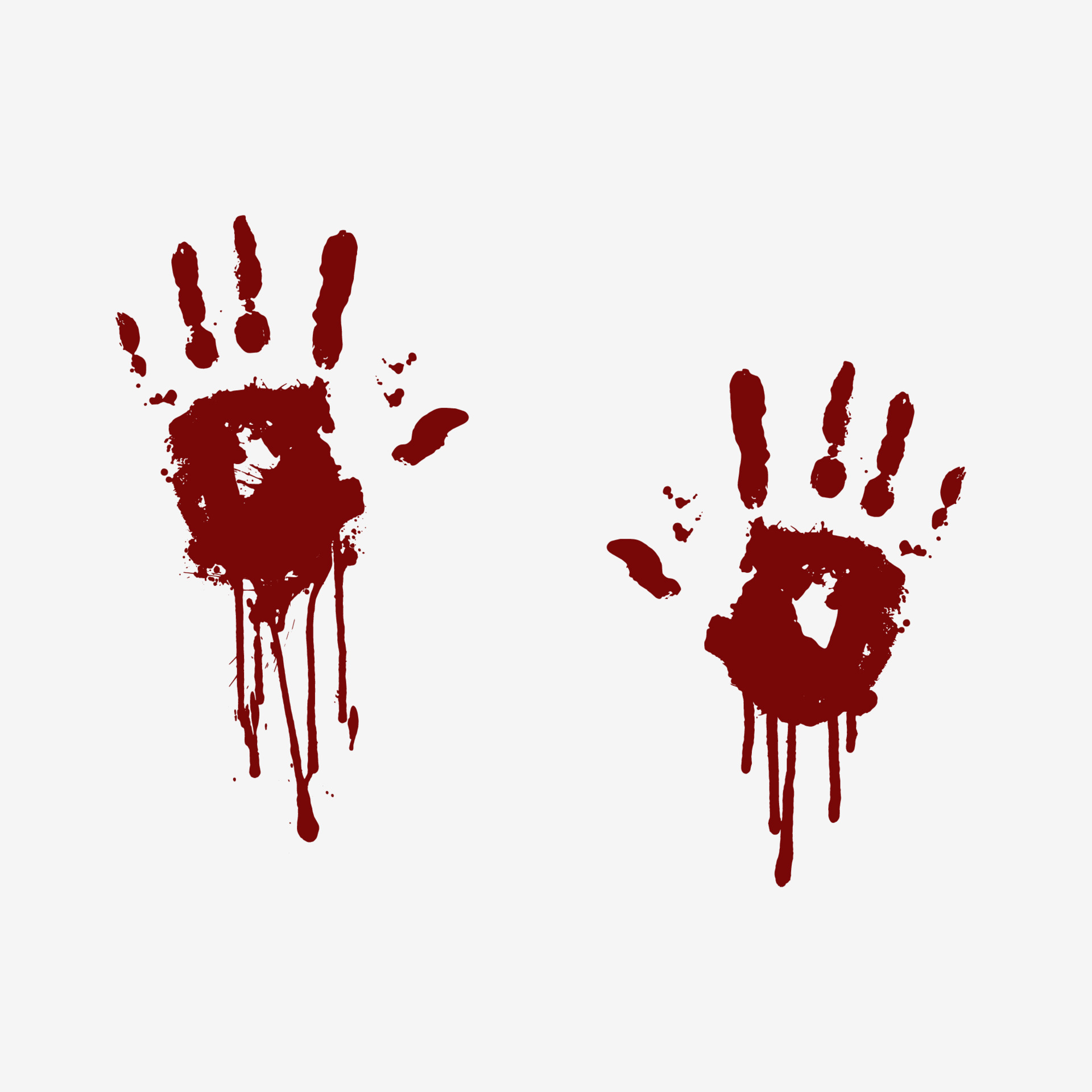 Imprints of bloody human palms with flowing blood. Illustration in grunge  style of danger, fear, halloween, a trace of violent crime. Windy graphics  for print, wallpaper, background 11914996 Vector Art at Vecteezy