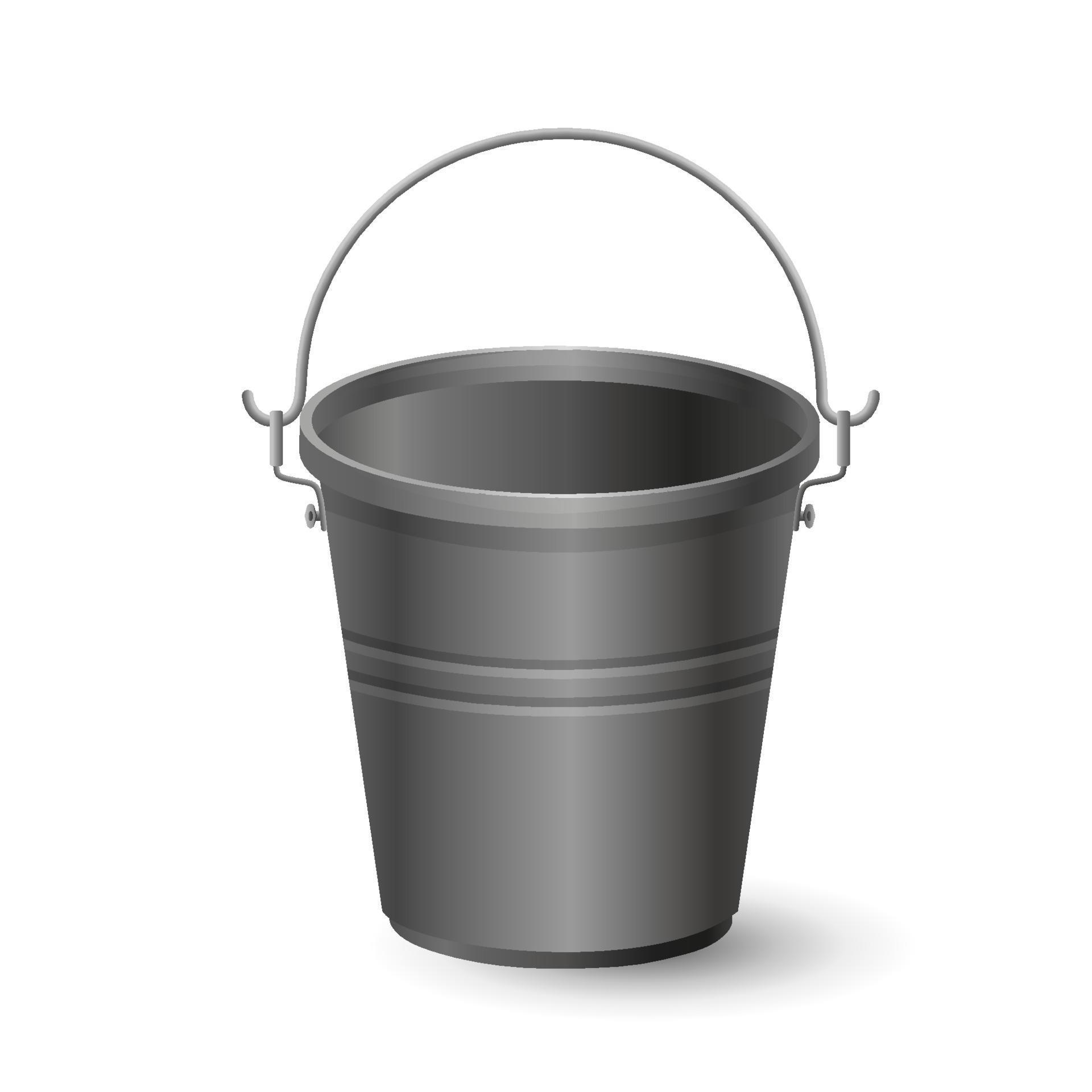 Empty iron bucket 11915314 Vector Art at Vecteezy