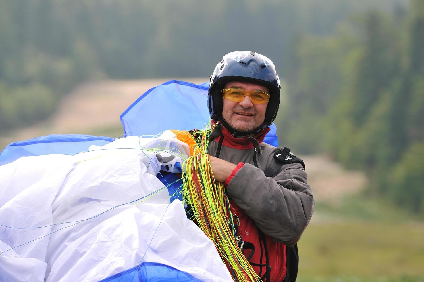 paragliding sport view photo