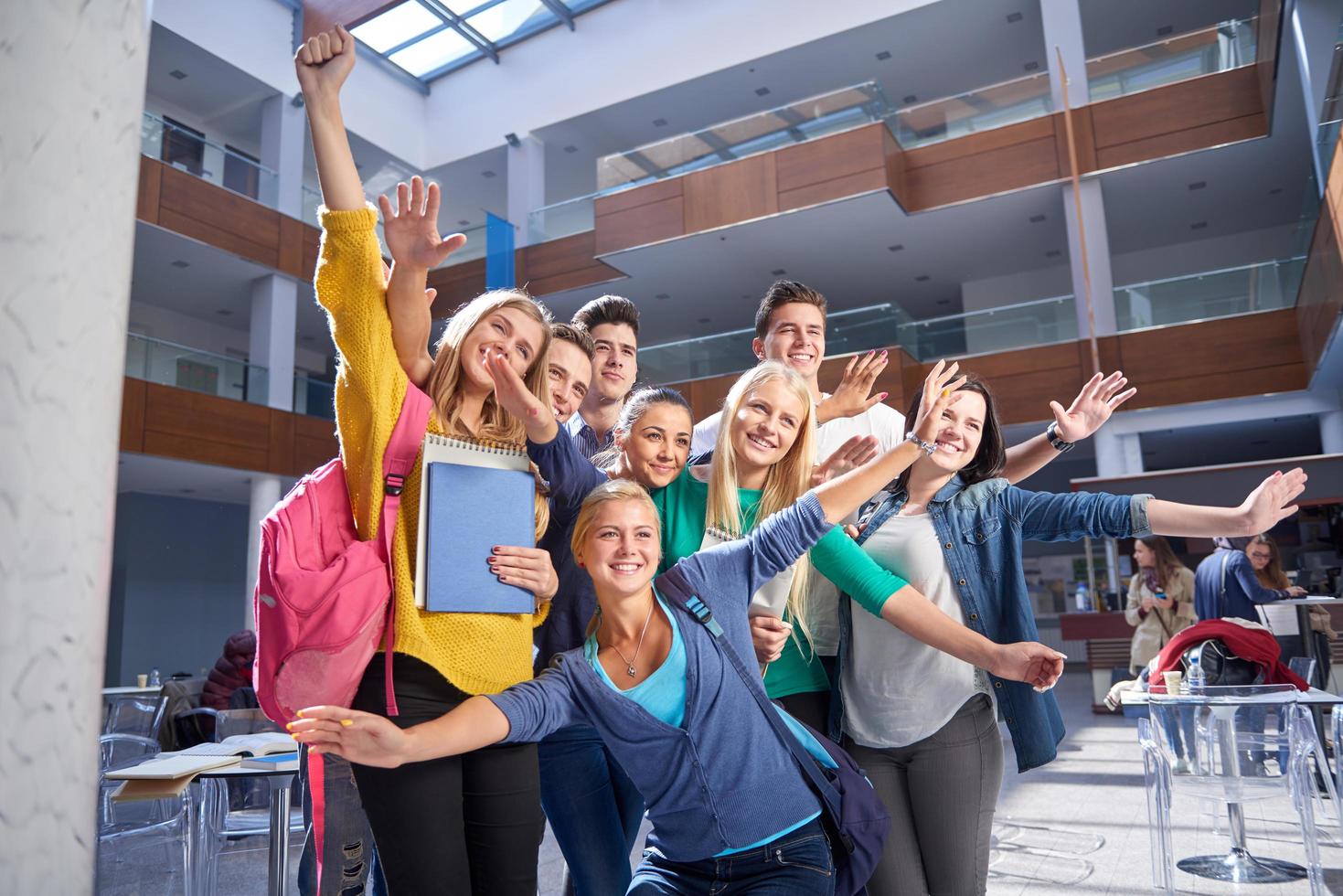 grupo de estudiantes de estudio foto