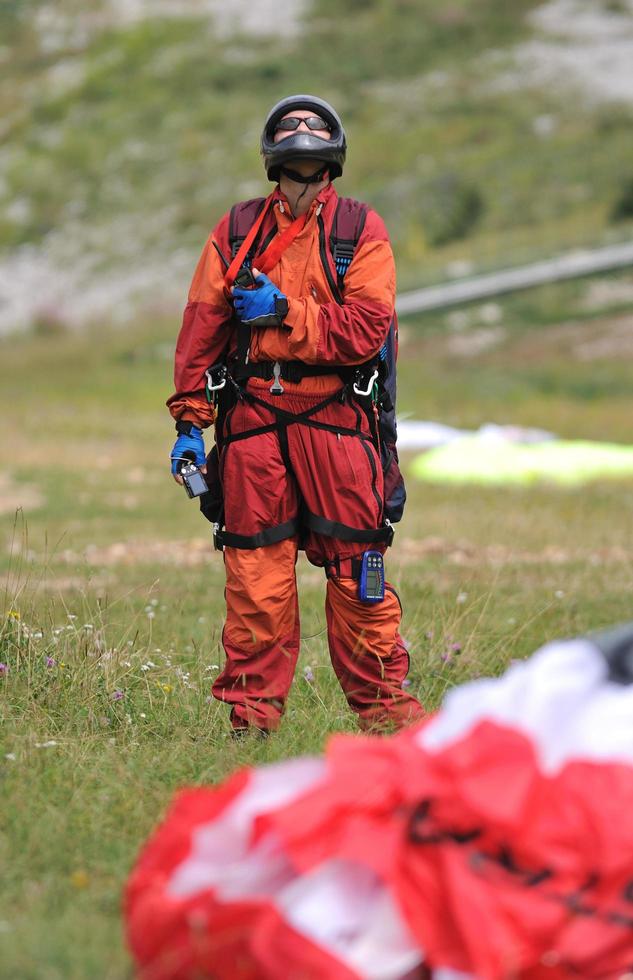 paragliding sport view photo