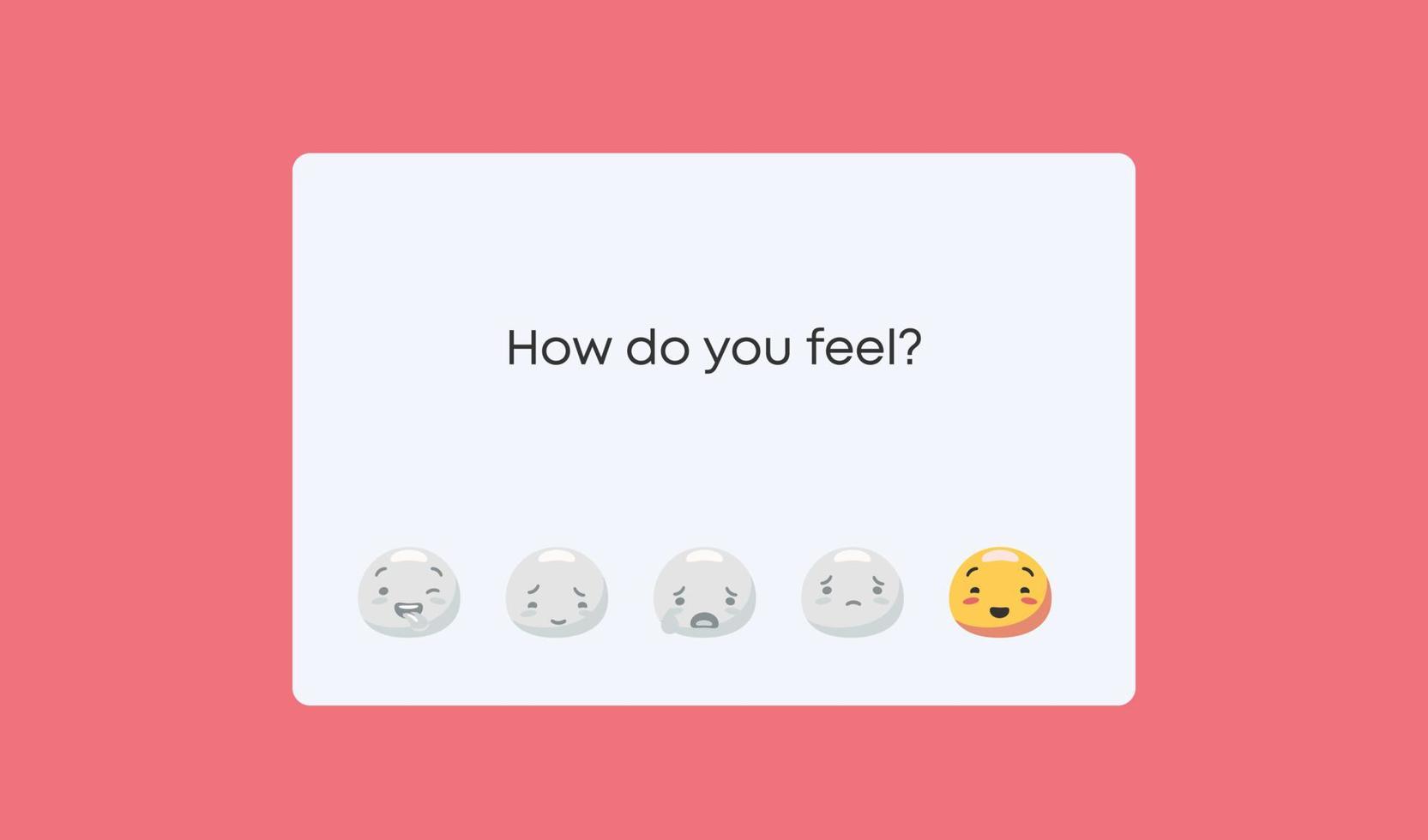 How do you feel mood meter. Emotional perception rating from funny