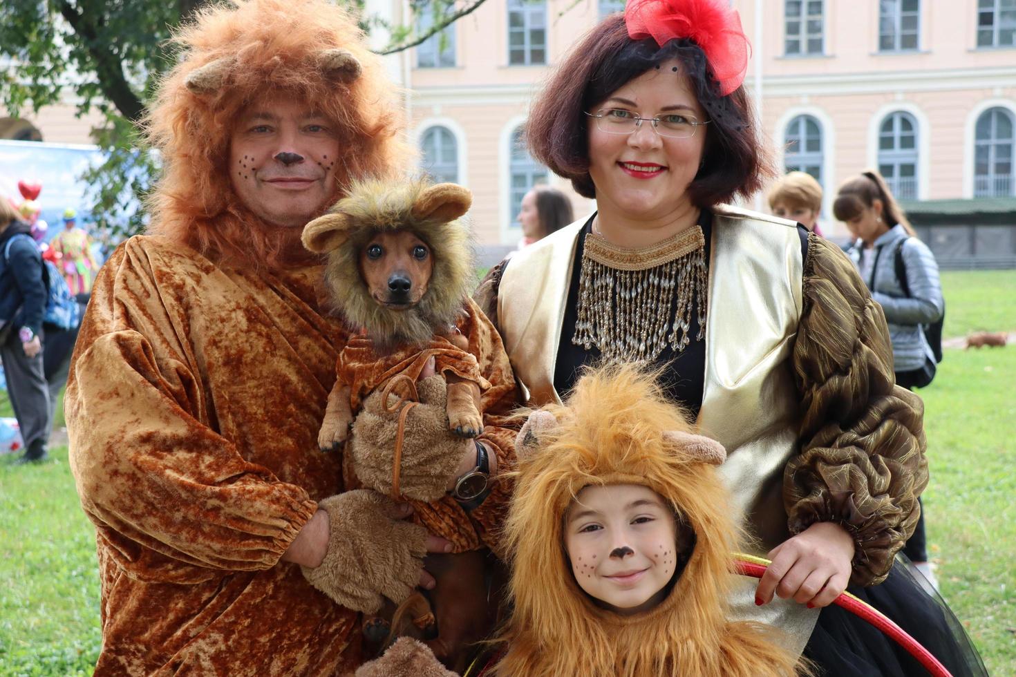 St Petersburg, Russia, 2021 - 9th annual sausage-dog parade in St Petersburg, Russia. The theme of this year is circus. photo