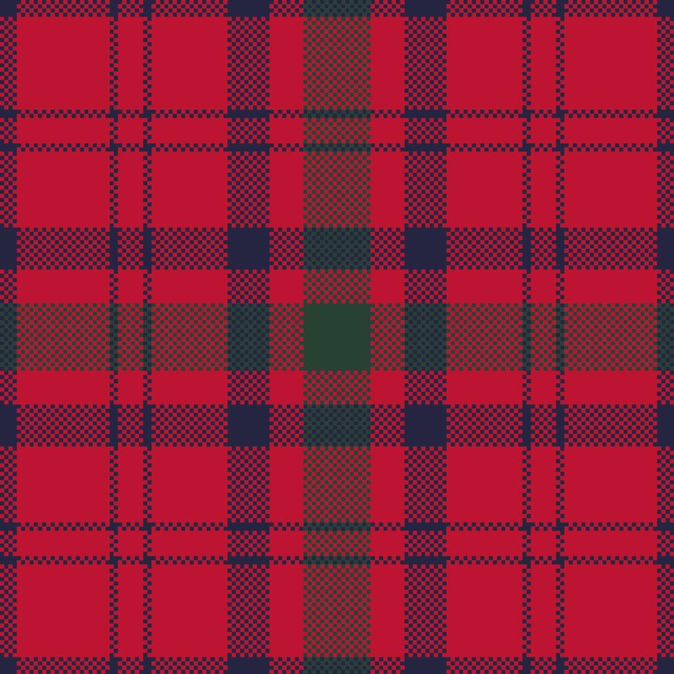 Pixel background vector design. Modern seamless pattern plaid. Square texture fabric. Tartan scottish textile. Beauty color madras ornament.