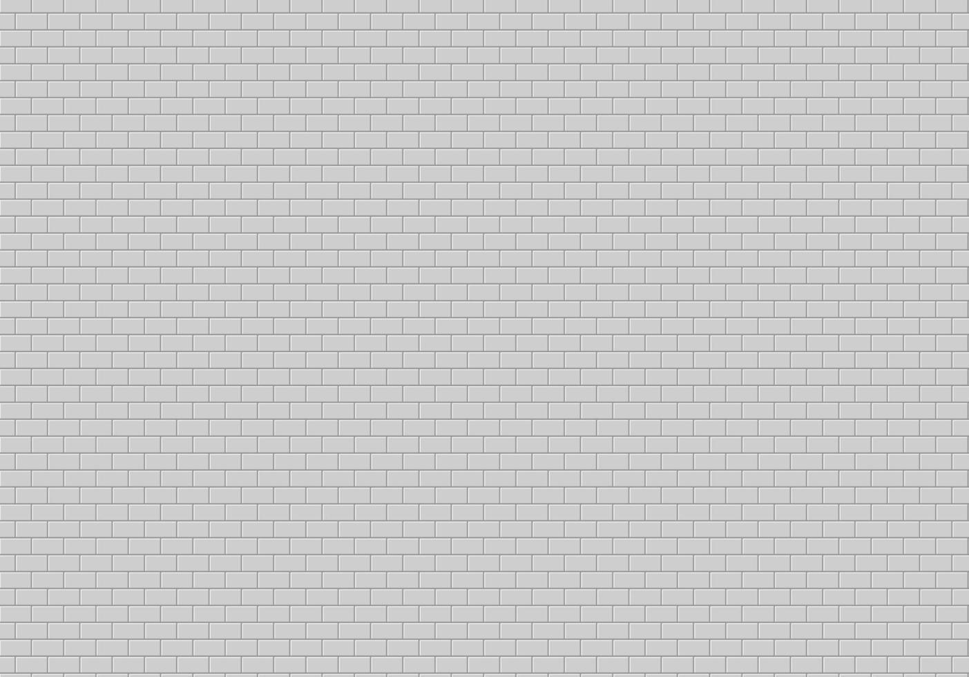 White brick wall background. Gray bricks texture seamless pattern vector. vector