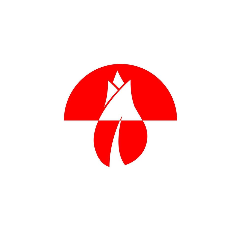 logotipo de icono de media rosa roja y blanca vector
