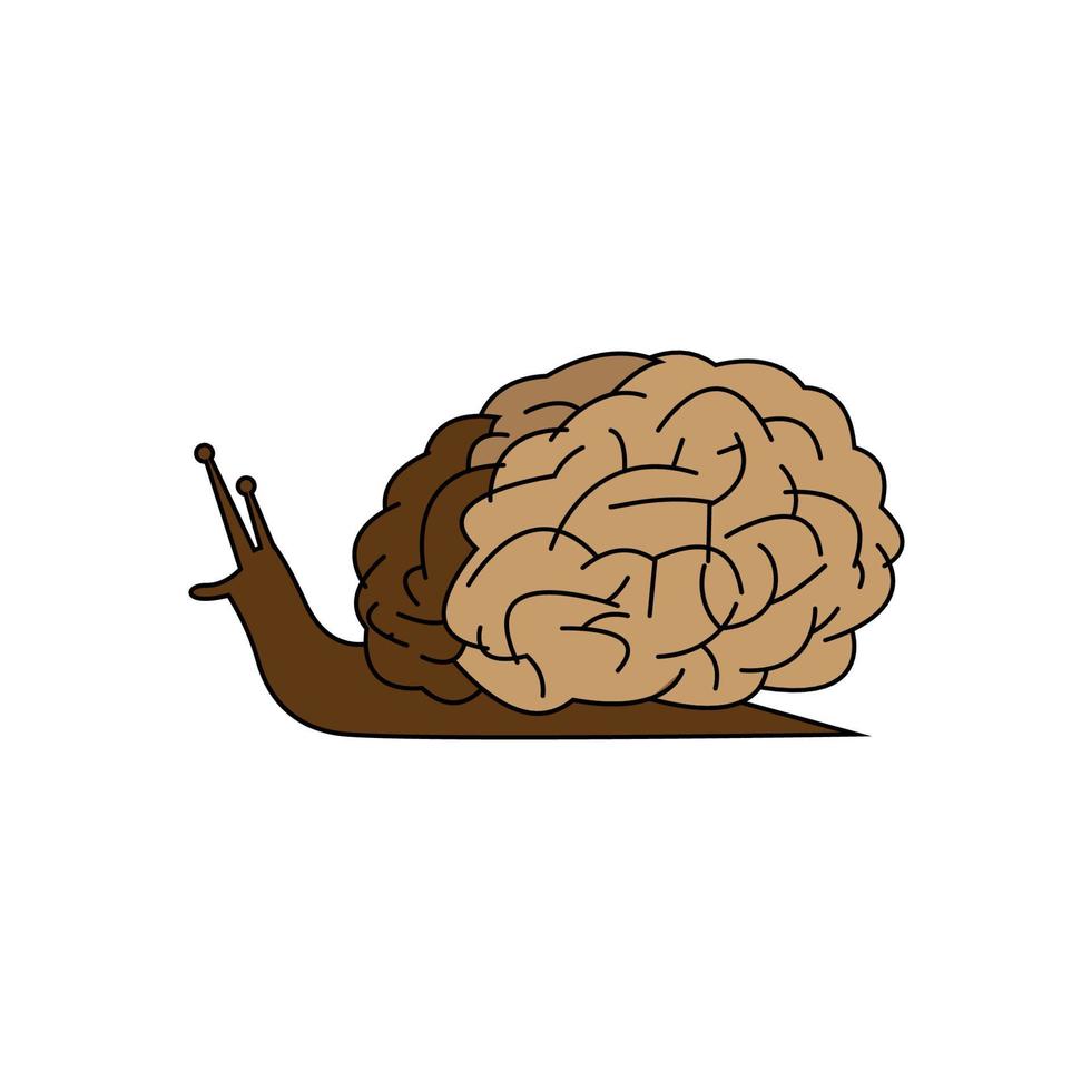 brain and snail logo icon 11916939 Vector Art at Vecteezy