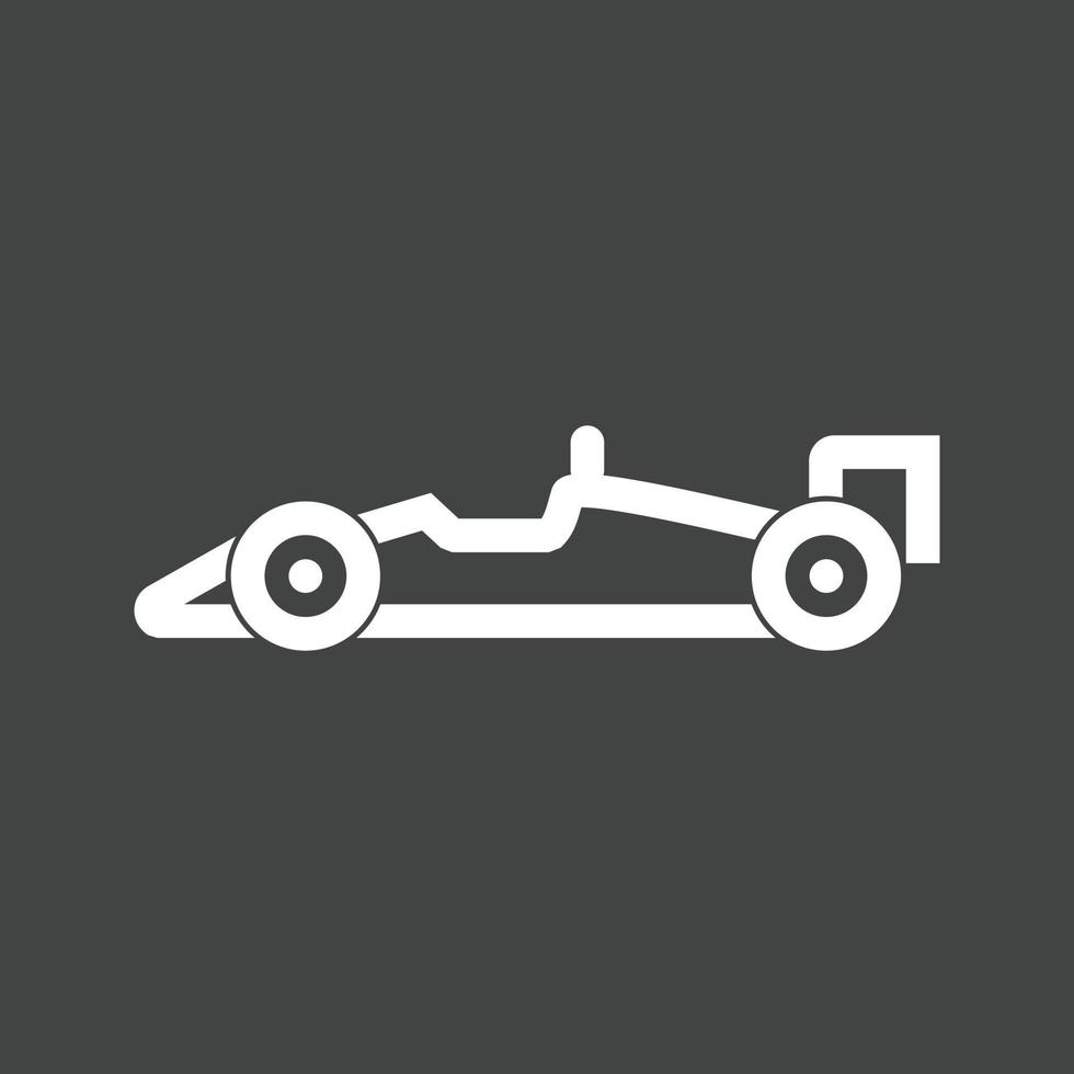 Sports Car Line Inverted Icon vector