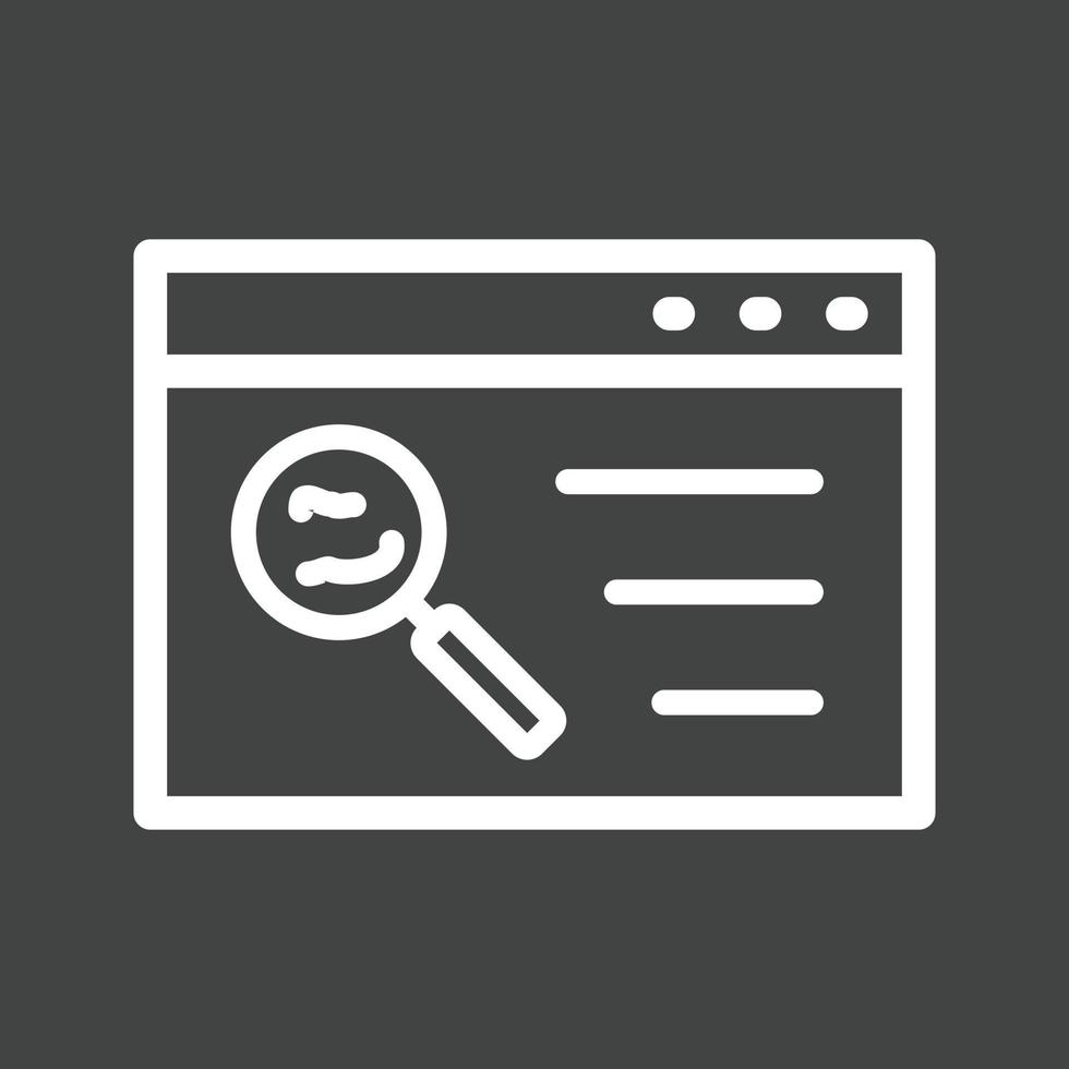 Quality Assurance Line Inverted Icon vector