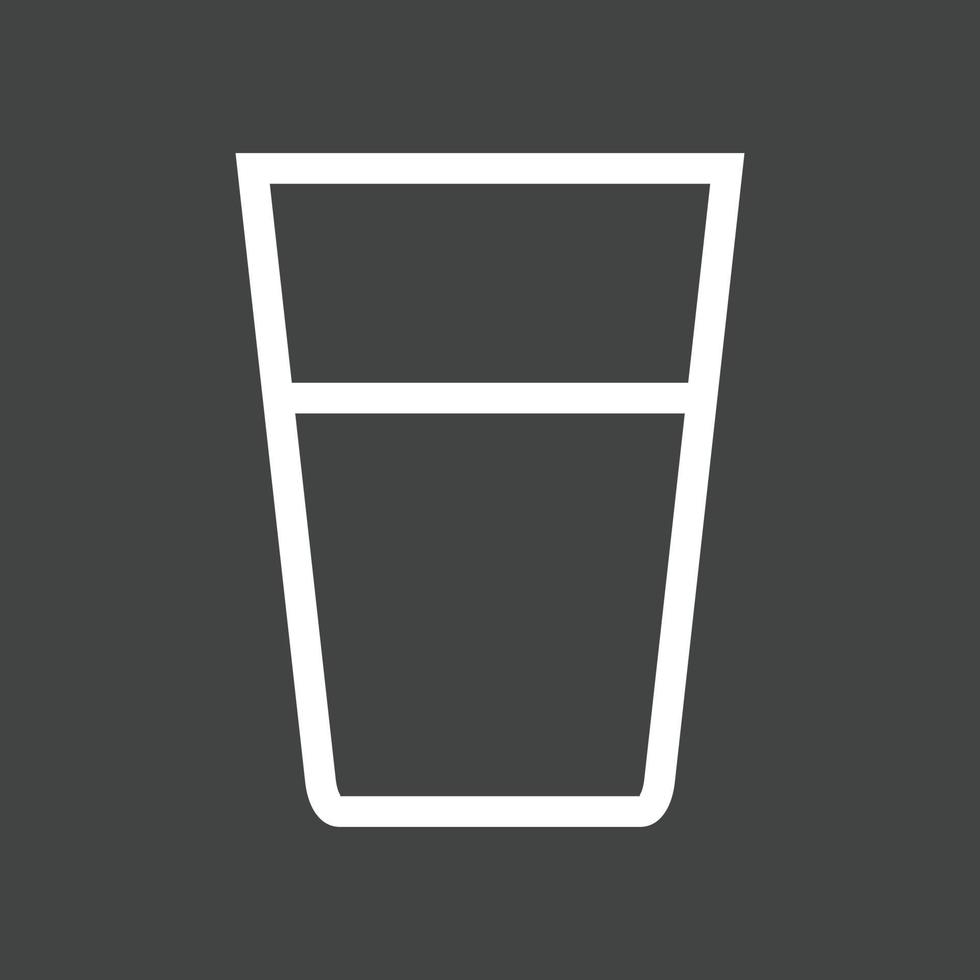 Water Glasses Line Inverted Icon vector