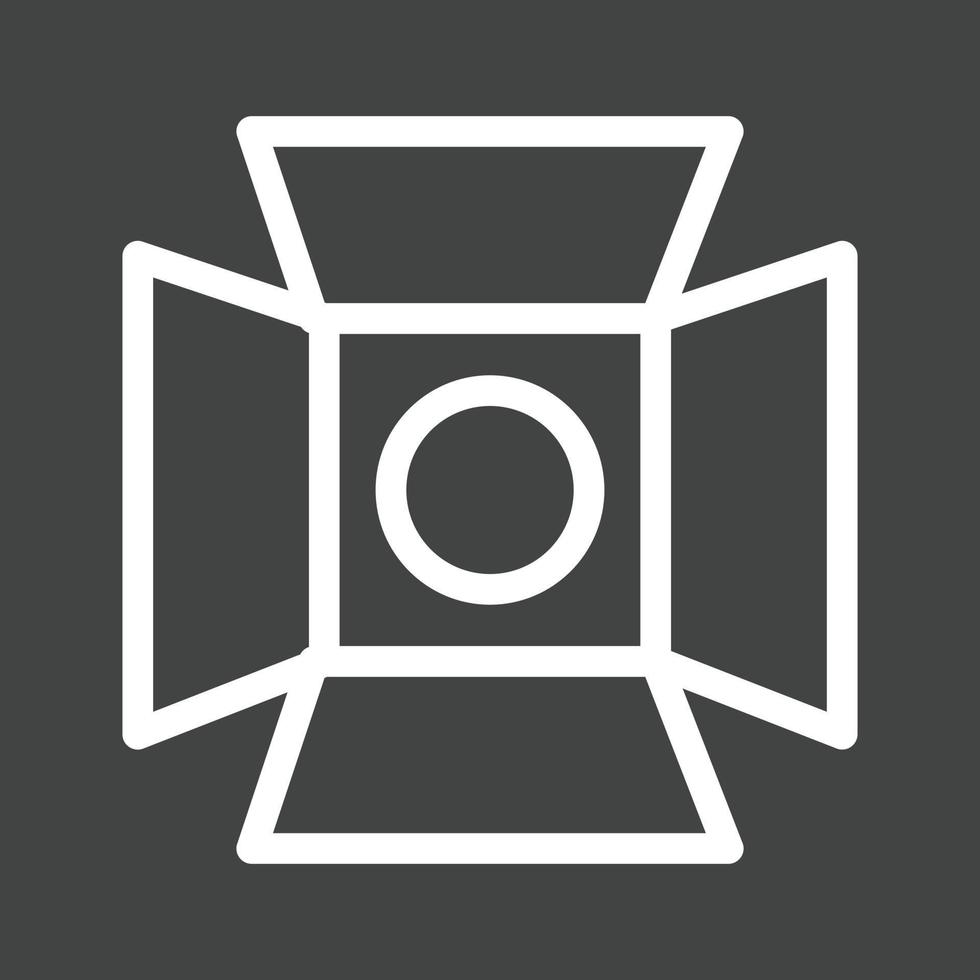 Lights Line Inverted Icon vector