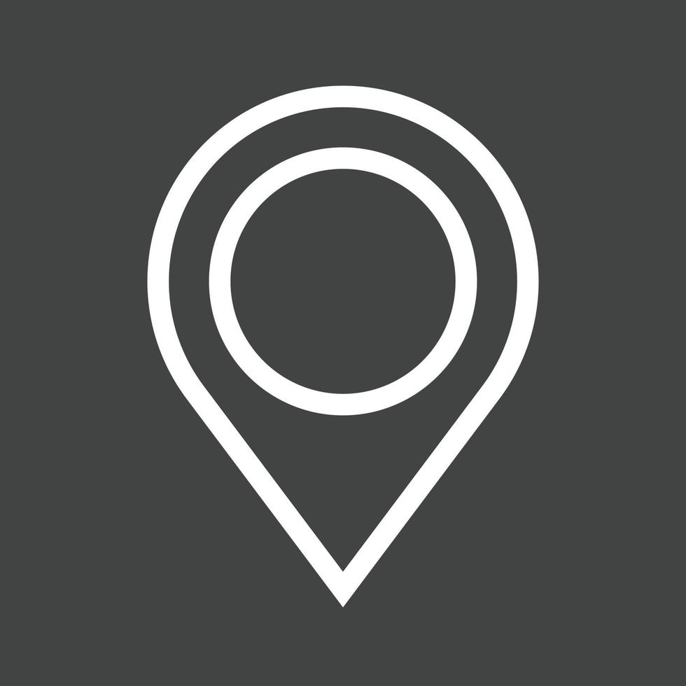 Marker II Line Inverted Icon vector