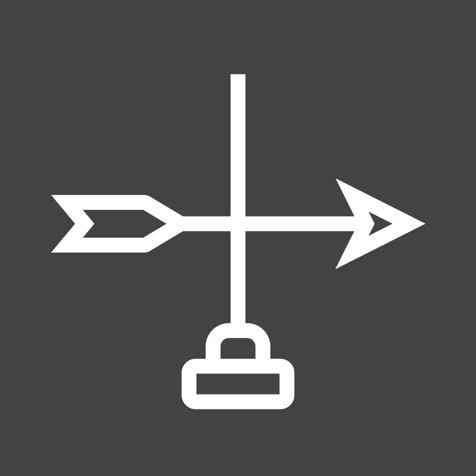 Directions Line Inverted Icon vector