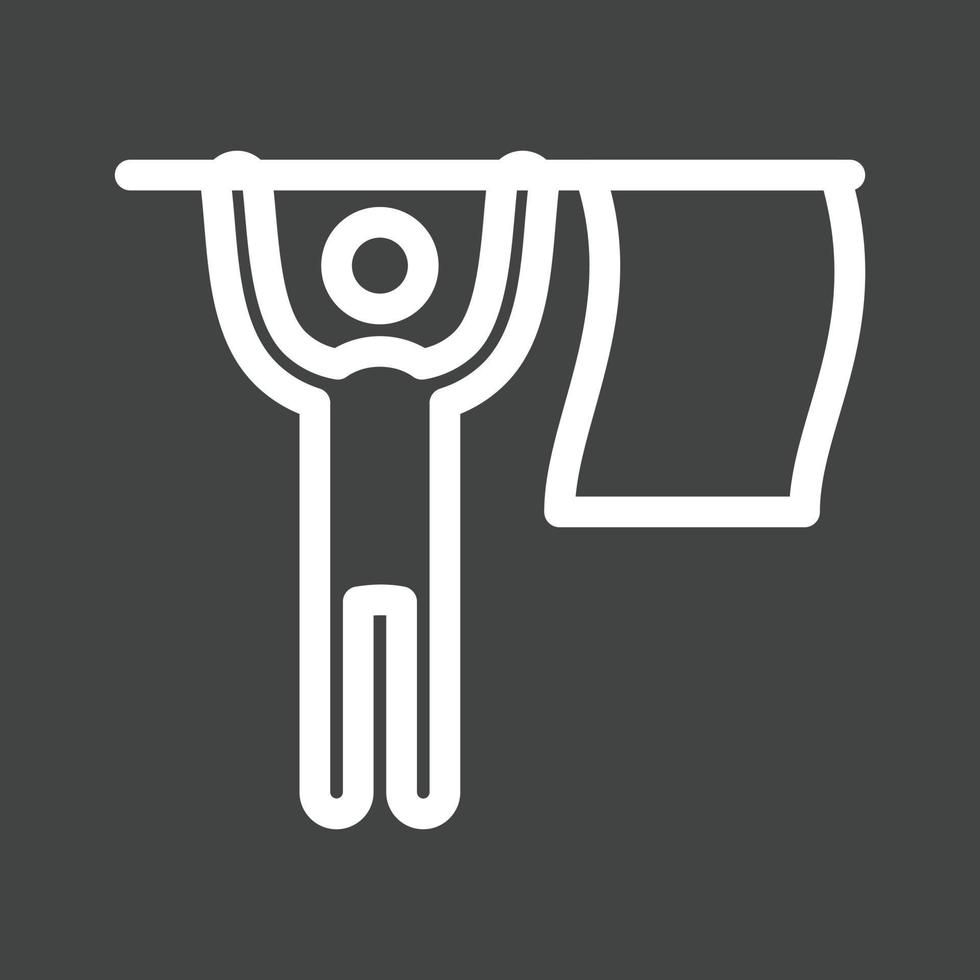 Finished Line Inverted Icon vector