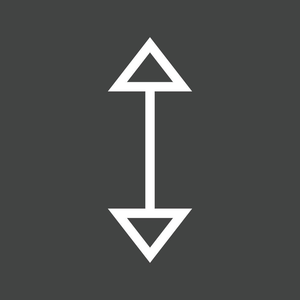 Up-Down II Line Inverted Icon vector