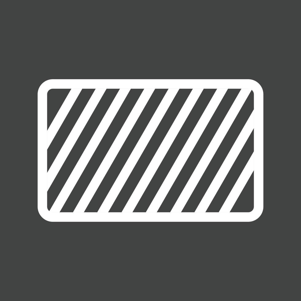 Caution Sign Line Inverted Icon vector