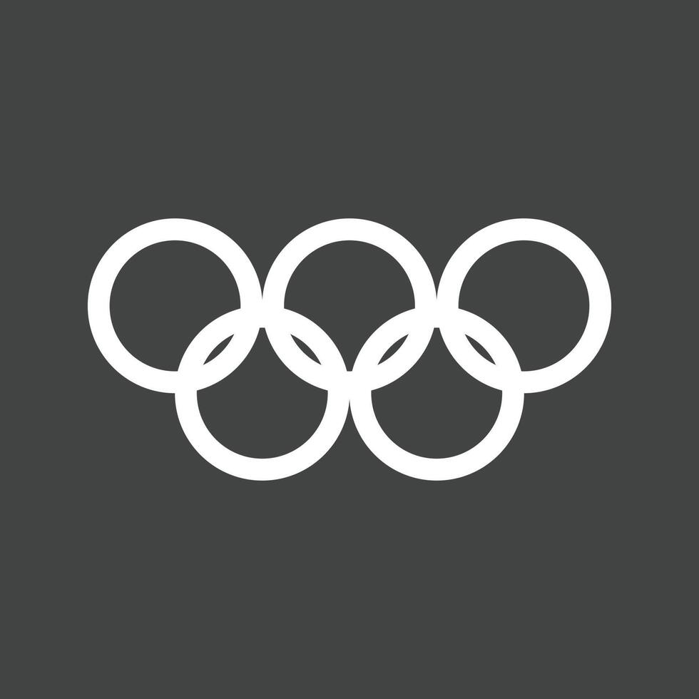 Olympics Line Inverted Icon vector