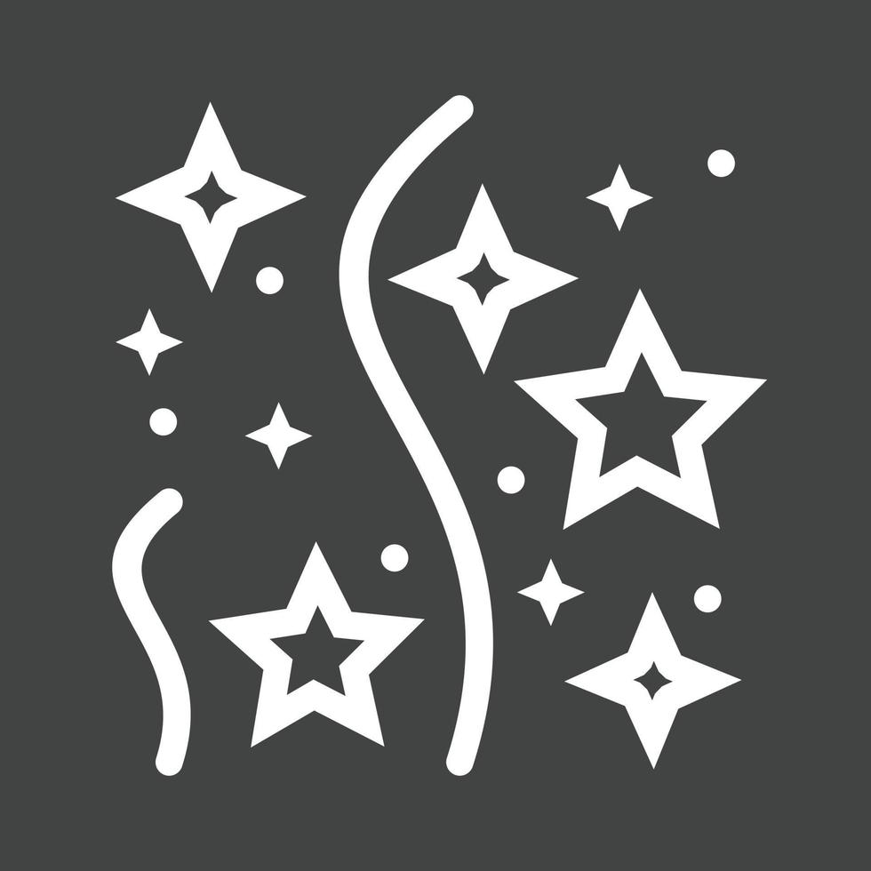 Party I Line Inverted Icon vector