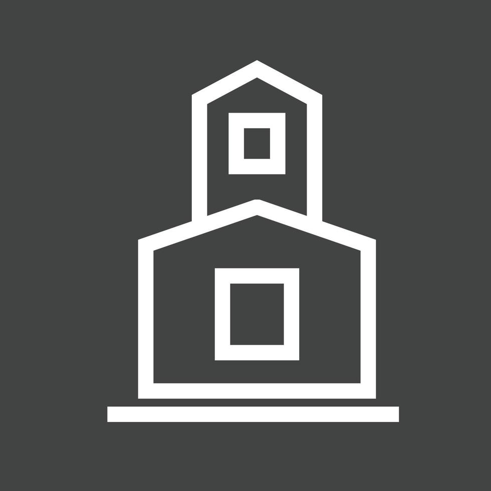 Temple Line Inverted Icon vector