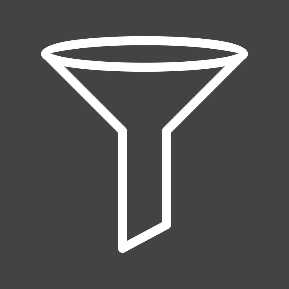 Funnel Line Inverted Icon 11918081 Vector Art at Vecteezy