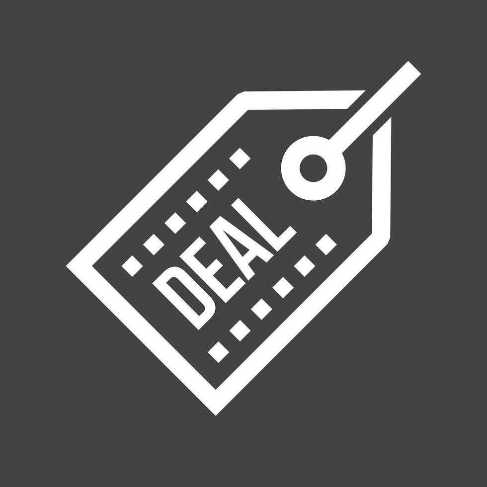 Online Deals Line Inverted Icon vector